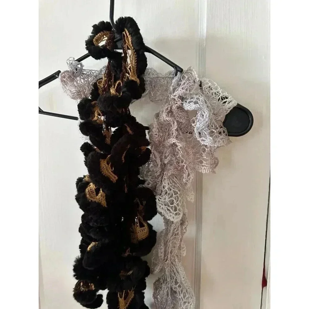 Two Ruffle Scarves